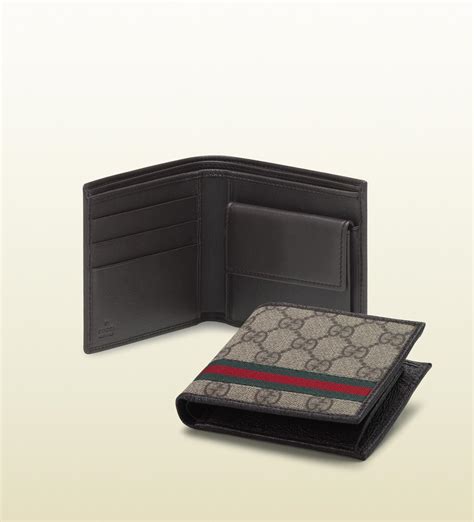 men's gucci wallet with coin pocket|Gucci micro guccissima men's wallet.